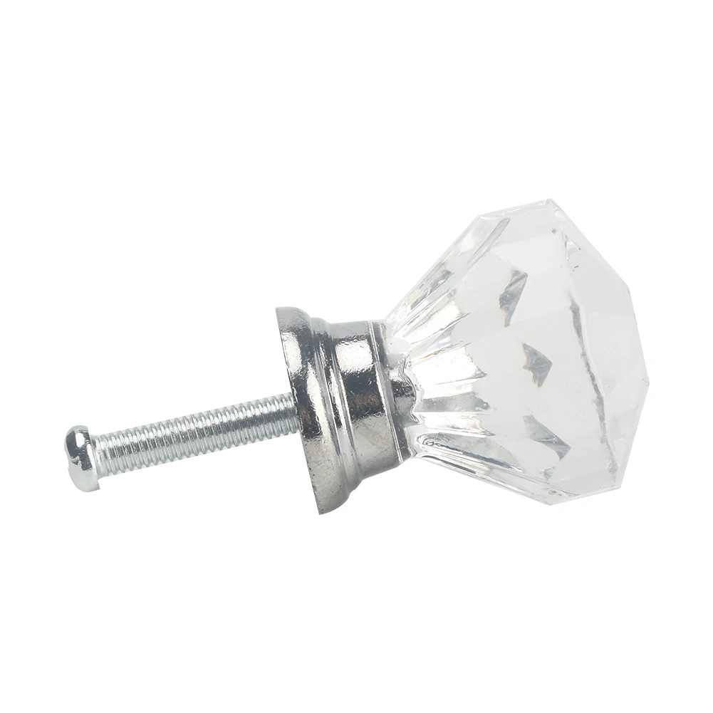 

Practical 1Crystal Glass Door Knobs Drawer Cabinet Furniture Kitchen Handle Knob