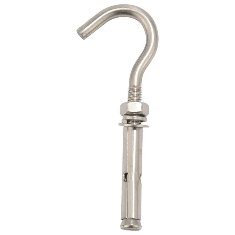 

Expansion Hook M6 M8 Open Cup Hook Expansion Bolts Heavy Duty Hook For Wall Concrete Brick 304 Stainless Steel Pack 12