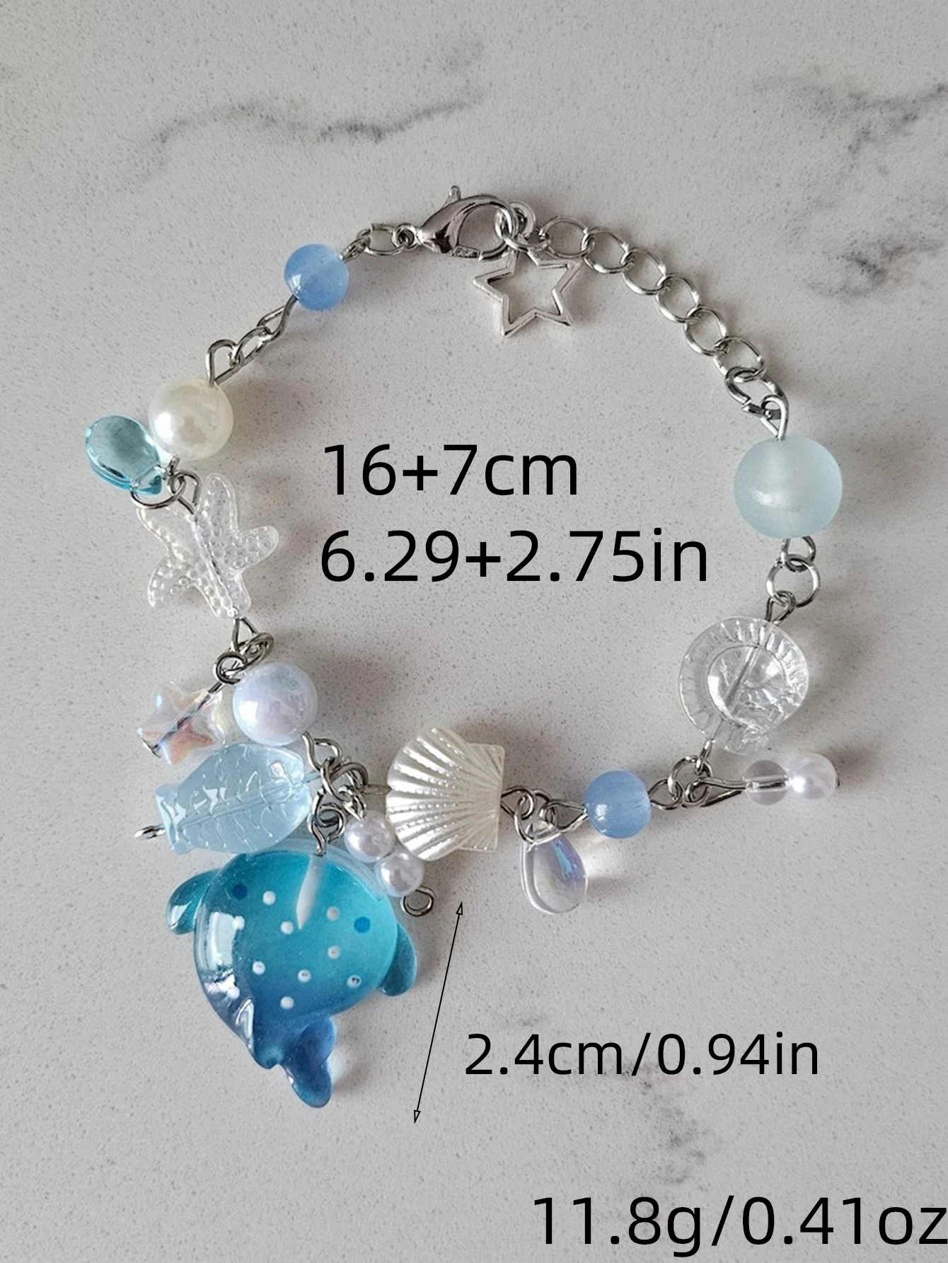 Женский браслет с искусственным жемчугом 1 шт.