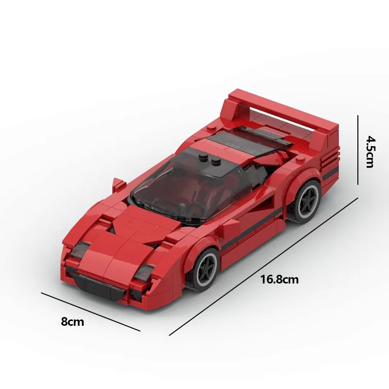 Конструктор MOC совместимый с LEGO строительные блоки F40 из железа игрушка суперкар 8