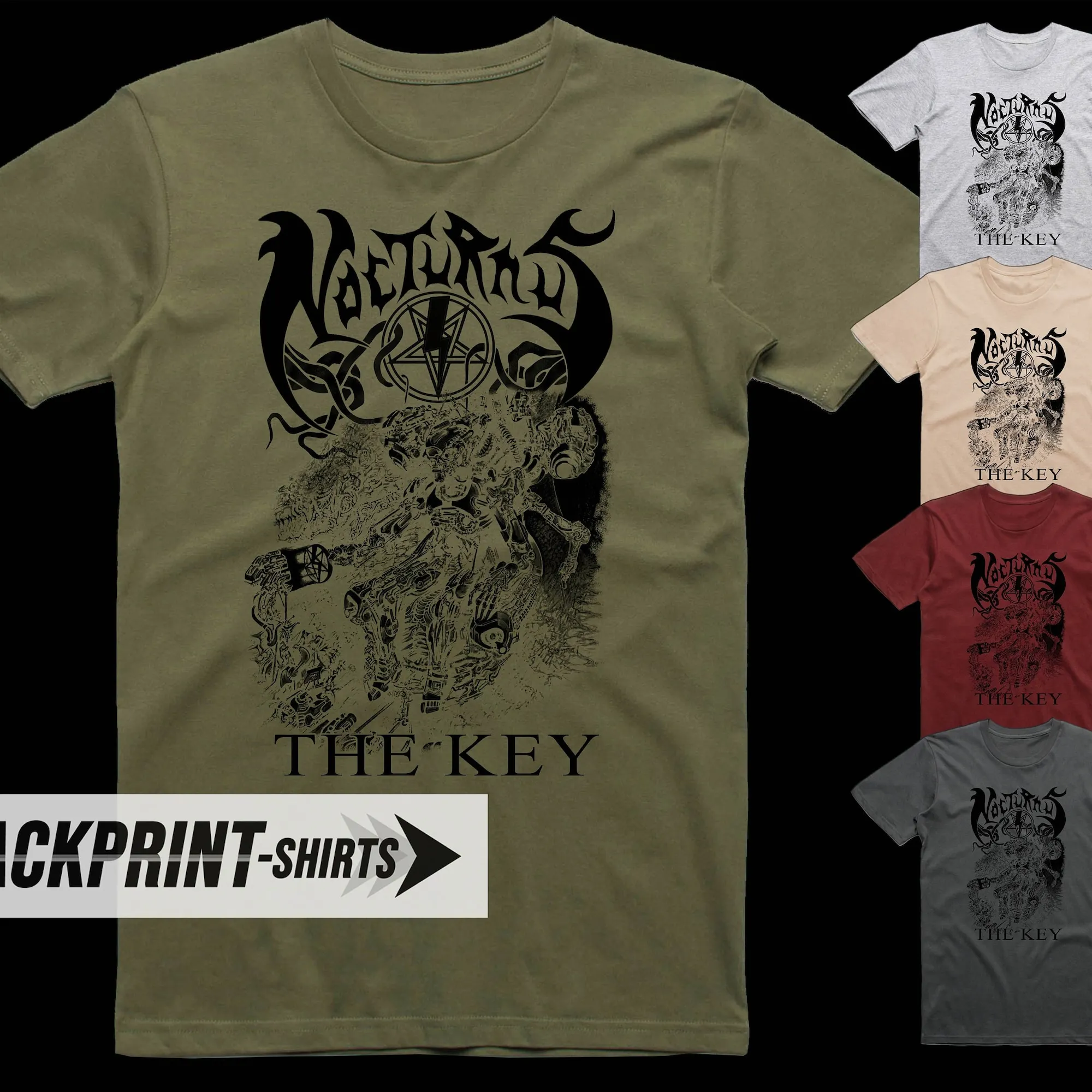 Футболка Nocturnus The Key мужская с длинным или коротким рукавом хлопок Обложка для