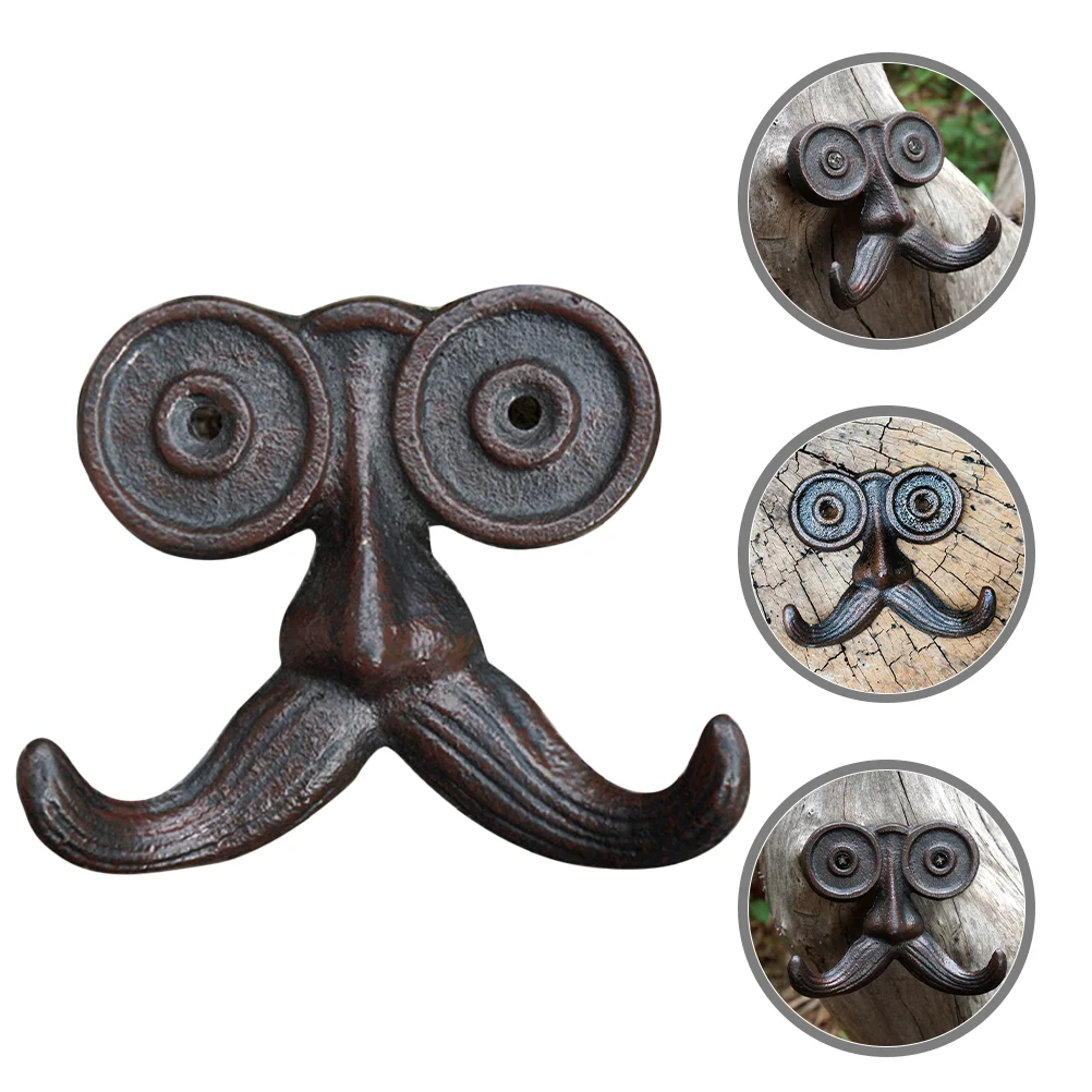 

Jacket Clothes Hooks Multipurpose Wall Clothes Rack Heavy Duty Vintage Beard Iron Door Metal Coat Hanger