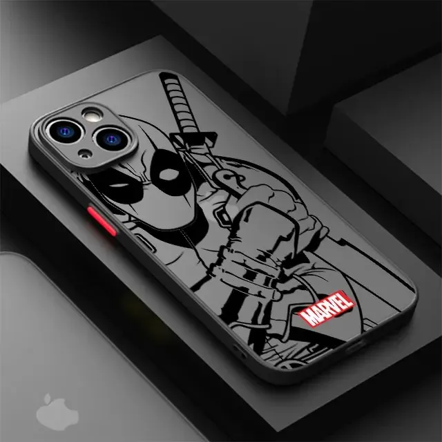 Чехол для телефона Art S-Spiders Man для iPhone 17e 17 16e 16 15 14 13 12 11 Mini Pro Air Max X XR XSMax 8 Plus, матовый, с Дэдпулом (art.: 3920da5e38fbe) - 3920da5e38fbe