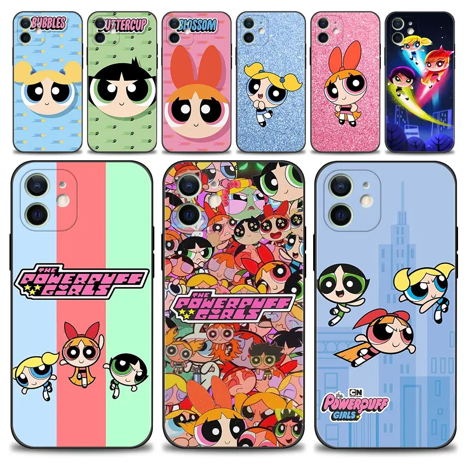Phone Case For Apple iPhone 13 12 11 Pro Max 13Mini XS Max XR X 7 8 6
6S Plus SE2022 Shell Fundas Cartoon Powerpuff Girls Comics