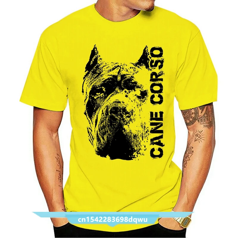 

Трость Корсо голова собаки футболка Топ Футболка Дизайн-мужские S Дети Детские Размеры