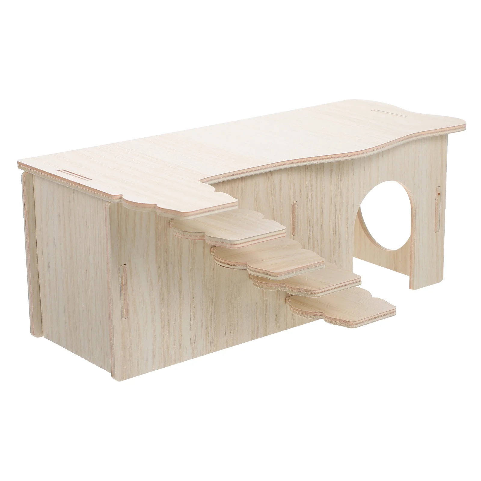 

Hamster Wooden Hideout Houseanimal Climbing Rat Chinchilla Wood Toy Ladder Toyswoodland Hide Castle Pets Playground Hideaway
