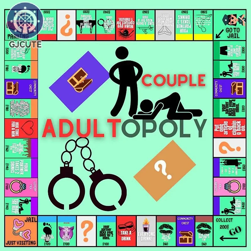 Настольная игра Adultopoly для пар Веселая Игра на свидание взрослых Интерактивная