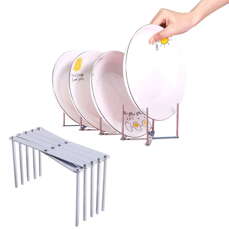 

Кухонная полка из нержавеющей стали, подставка для тарелок, многофункциональная полка для хранения крышек кастрюль, кухонные полки, аксесс...