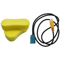 fakra reversing camera rca cable parking adapter with super absorbent multi use cleaning sponge yellow 2 packs