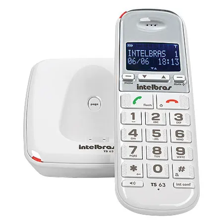 

WIRELESS PHONE WITH TS 63 V IDENTIFIER 1.9GHZ WHITE 4000082
