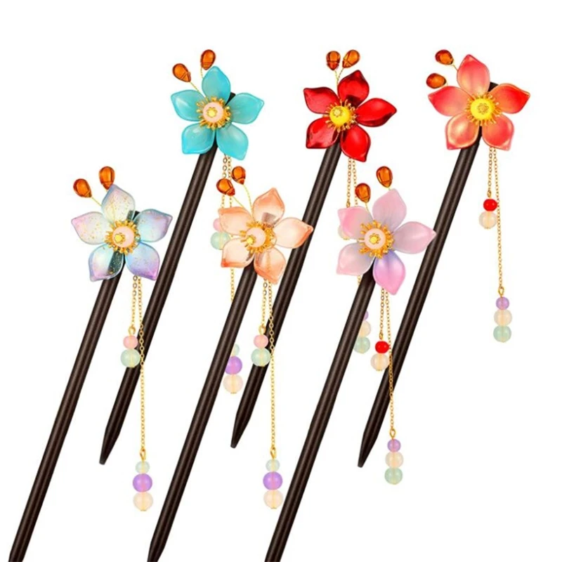

20 Pieces Vintage Wooden Hair Stick Pencil Hair Stick Chopsticks Long Hair Clips Chinese Hair Chopsticks for Ladies