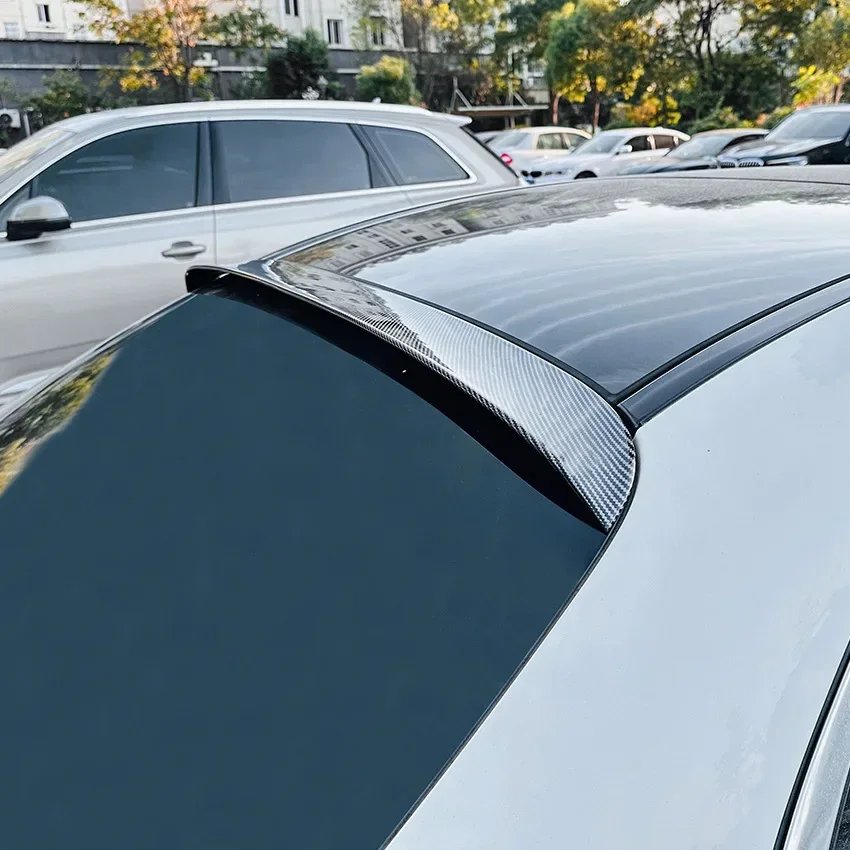 Фото Для Mercedes Benz C Class W205 C160 C200 C260 C300 C43 C63 2015–2021 Спойлеры на крышу автомобиля Тюнинг Крыло Задний хвост Разделитель багажника №2
