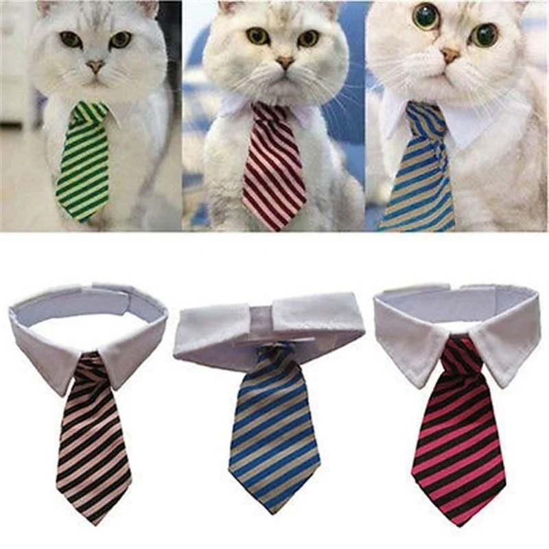 

Animal Striped Bow Tie for Cat Grooming, Pet Collar, Adjustable, Christmas, 2023