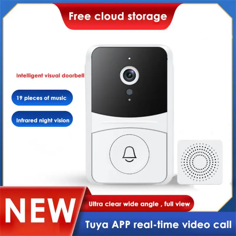 

Tuya X7 Wireless Video Doorbell Smart WiFi Security Monitor Low-power Dissipation Night Intercom Door Bell