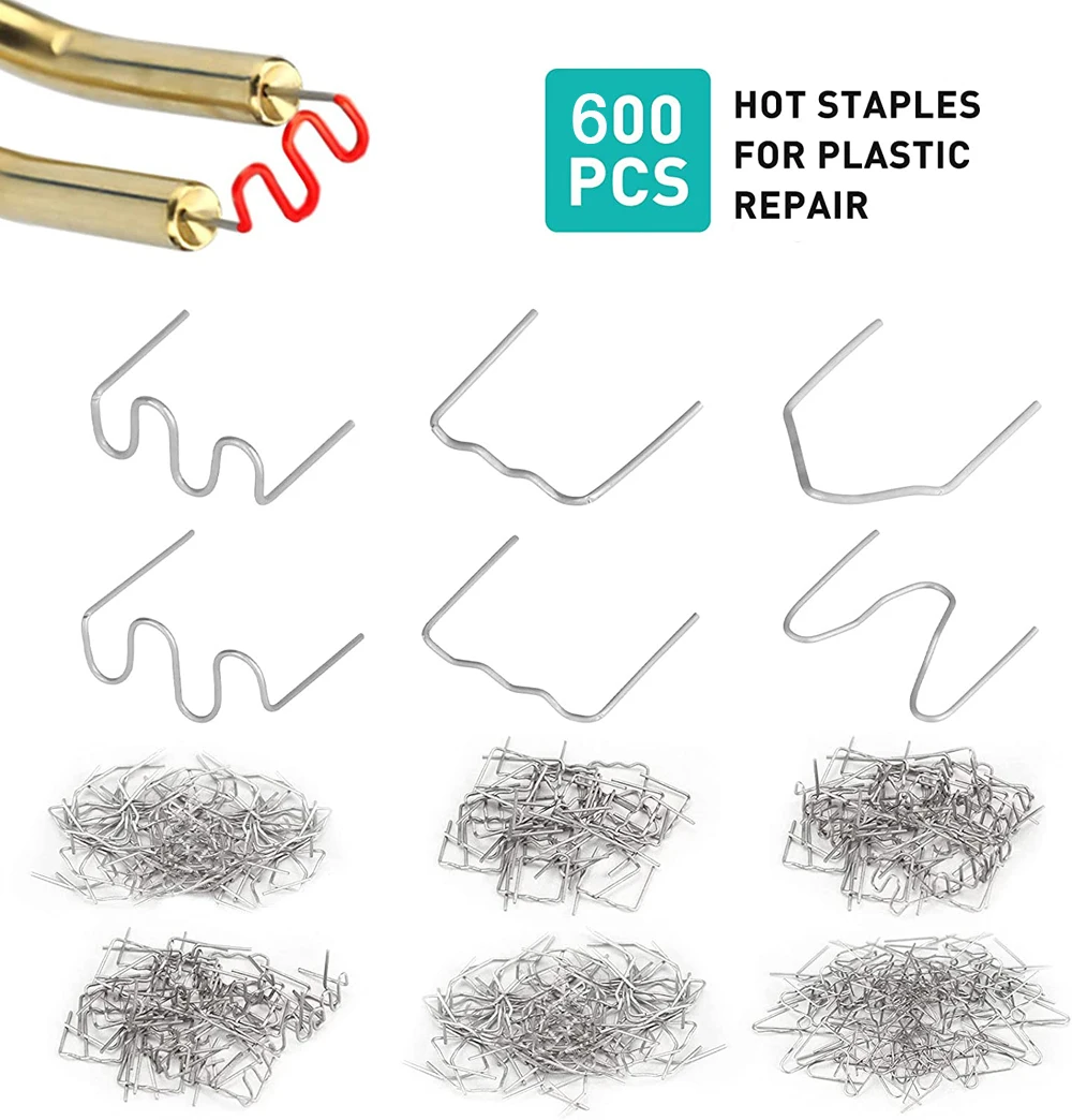 600 шт., стандартные волнистые скобы для ремонта автомобильного пластика