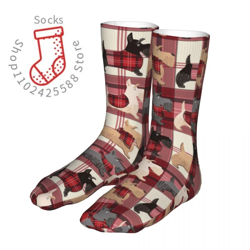 

Compression Scottish Terrier Cute Puppies Women Socks 2022 Men Gift for Animal Dog Lover Sport Socks