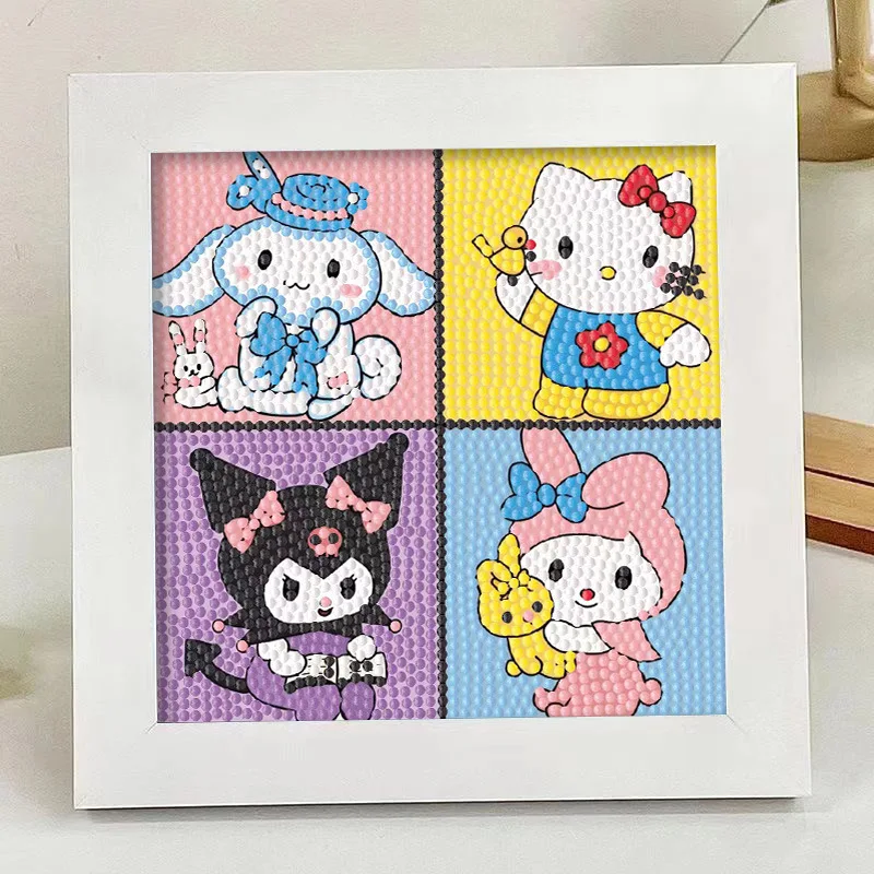 Мультфильм Hello Kitty клубничный медведь 5D алмазная живопись 18*18 см детские точечные