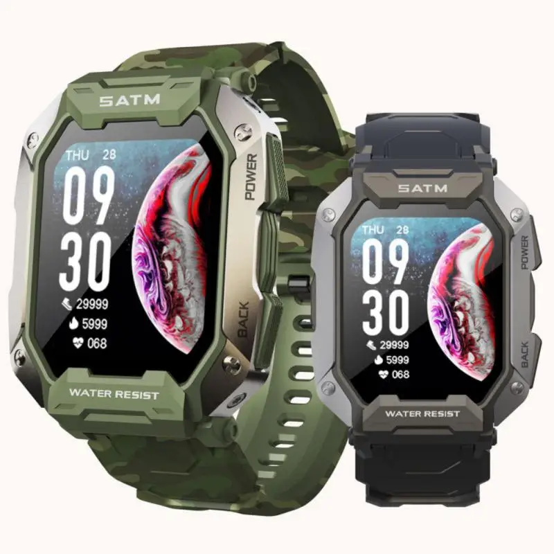 

Фитнес-трекер для спорта на открытом воздухе водонепроницаемые умные часы 1,71 дюйма умный браслет 24 часа мониторинг здоровья умные часы для мужчин