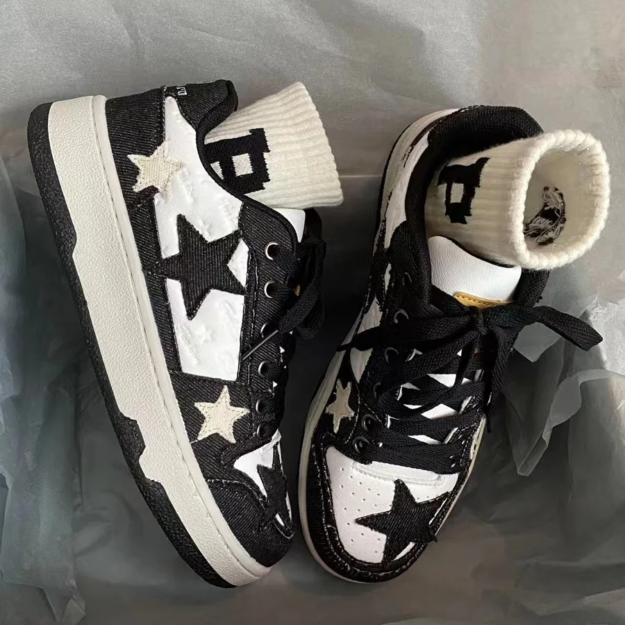 Women Shoes Designers Board Star Flats Woman Sneakers Zapatillas Mujer Lace Up Comfort Running Shoes for Girls Light Man Shoes