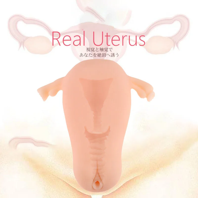 Portable Uterus Real Vagina Masturbation Device Aircraft Cup  Simulation Design Pocket Pussy Breast Ball Sex Toys for Man