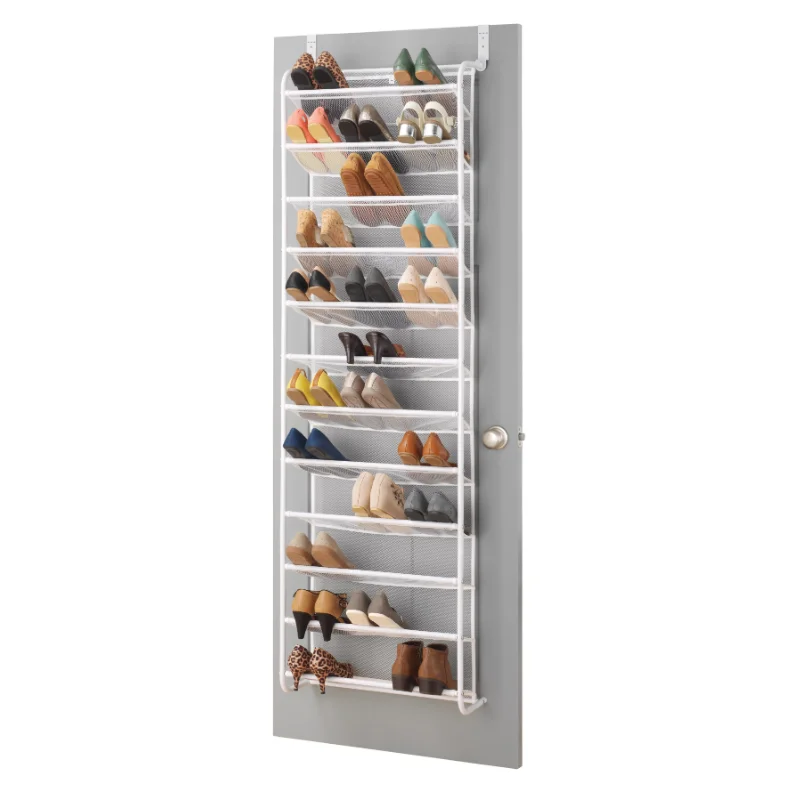

Whitmor 12-Tier over the door Mesh Shoe Rack - 36 Pair - Metal - White