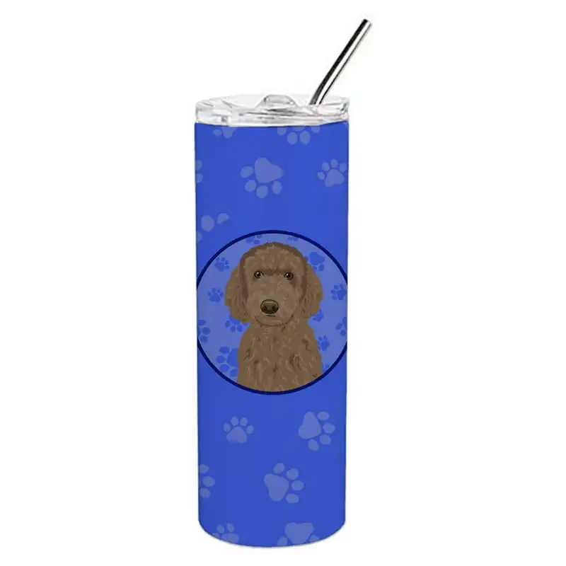 

Doodle Chocolate #2 Stainless Steel 20 oz Skinny Tumbler, Blue, 20 oz, multicolor