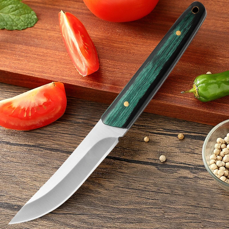 Нож из нержавеющей стали для нарезки кухонный мини-нож ручной ковки косточек