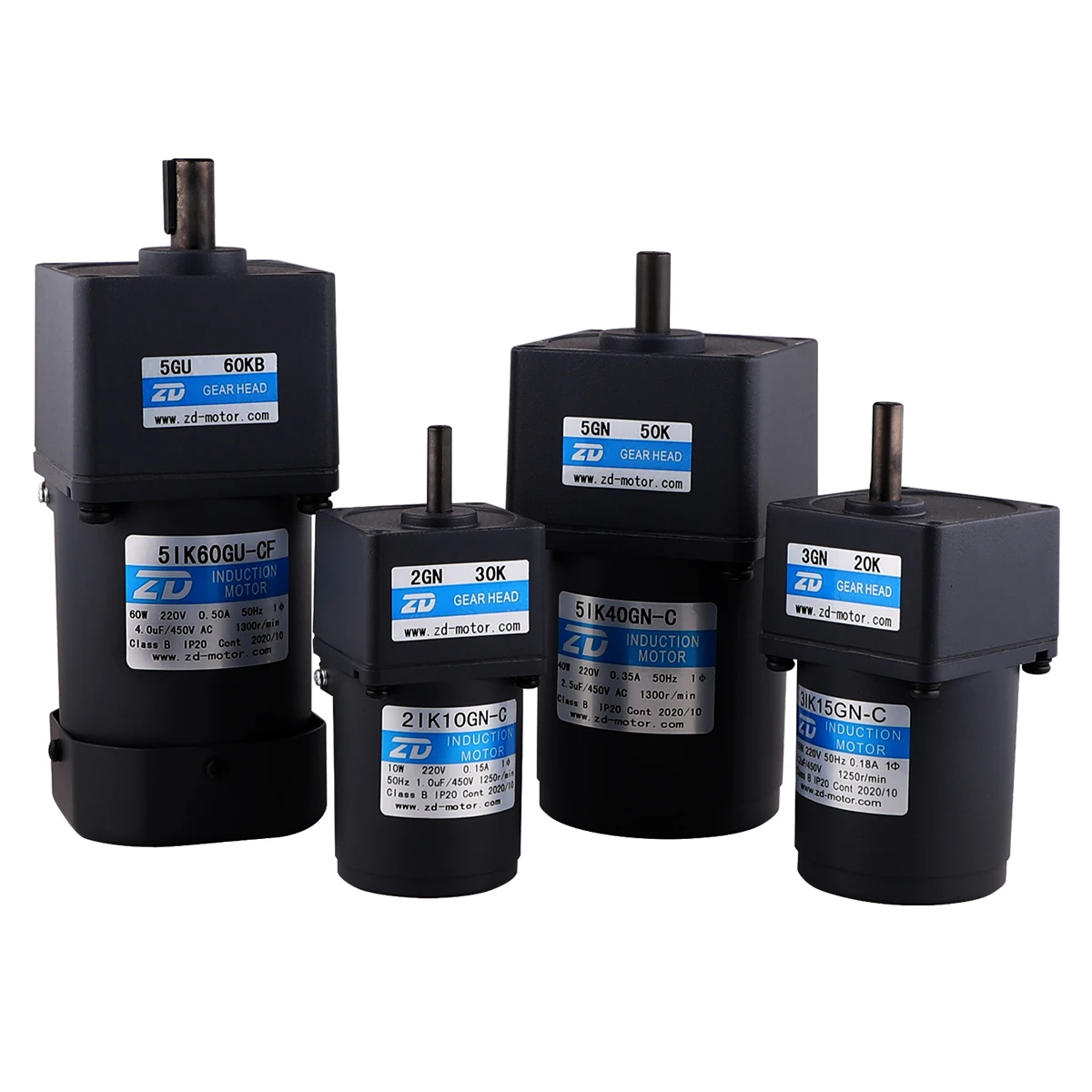 

Low Speed High Torque Single Phase Three Phase110-220V10W-90W 120W 180W AC induction Speed Adjust Gear Motor With Geared Box