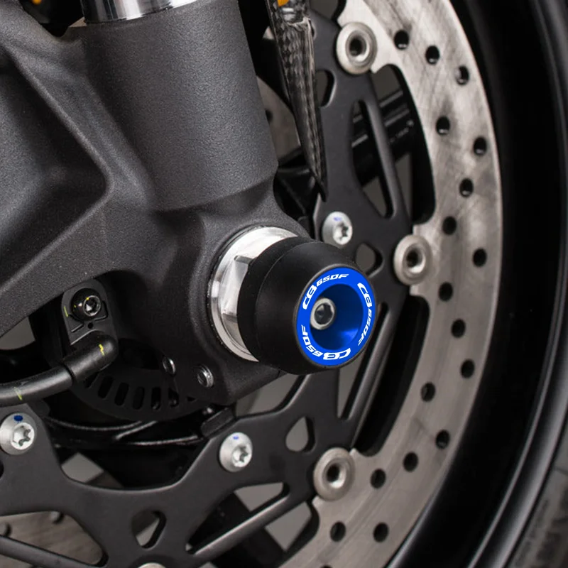 Фото Защитные слайдеры для передней вилки мотоцикла CB650R CB650F, CNC-слайдеры для оси колеса, защита от падений, для CB650R CB650F 14-2026 №3