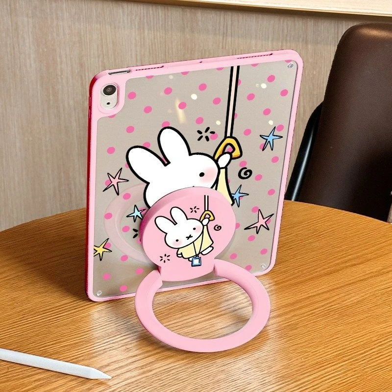 Фото Новый оптовый защитный чехол для iPad Air 8, 5, 4, 9, 10, 11 Pro с подставкой, тонкий и легкий, без крышки, с изображением аниме Миффи. Отличный товар. №5