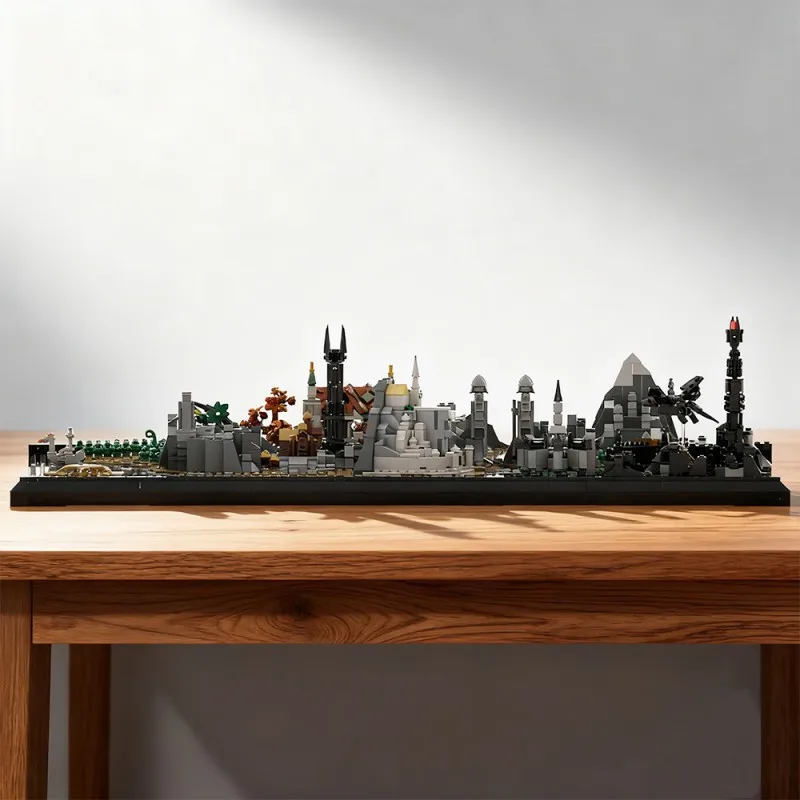 Фото 3099 деталей MOC: Изысканная миниатюрная модель Средиземья (Рингсед) из строительных блоков, кирпичная игрушка-карта, подарок для взрослых и киноманов №5