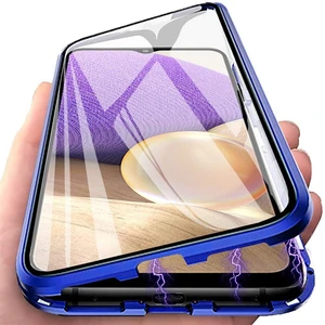 Magnetic Cover for Oppo Find X5 Pro Double Glass with Camera Lens Protector For Oppo Find X5 Magneti in India