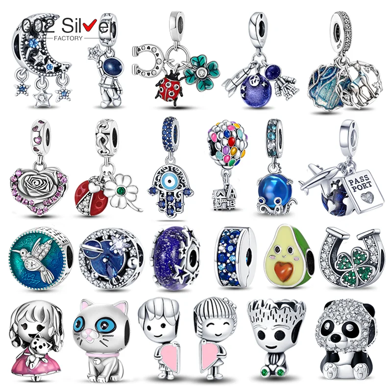 

925 оригинальные женские подвески plata из серебра 925 пробы для браслета pandora