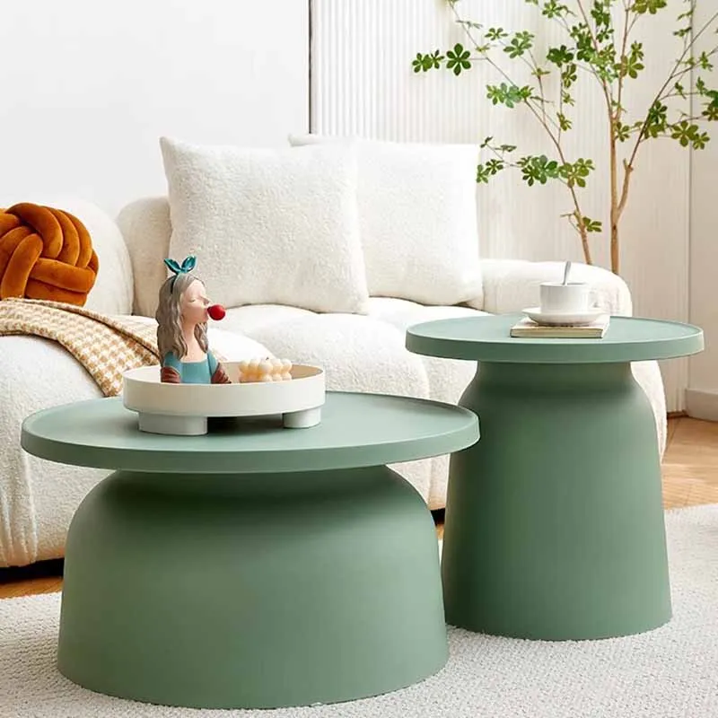 

Adjustable Organizer Coffee Tables Modern Storage Authentic Minimalist Coffee Tables Round Plastic Meubles Living Room Furniture