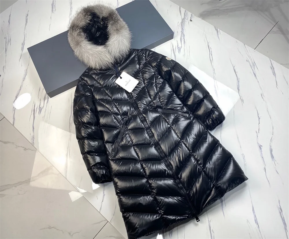 

2023 Womens Down Jackets High Quality 90% White Duck Down Coats Fox Fur Collar Thick Long Kackets waterproof Hoodies Overcoats