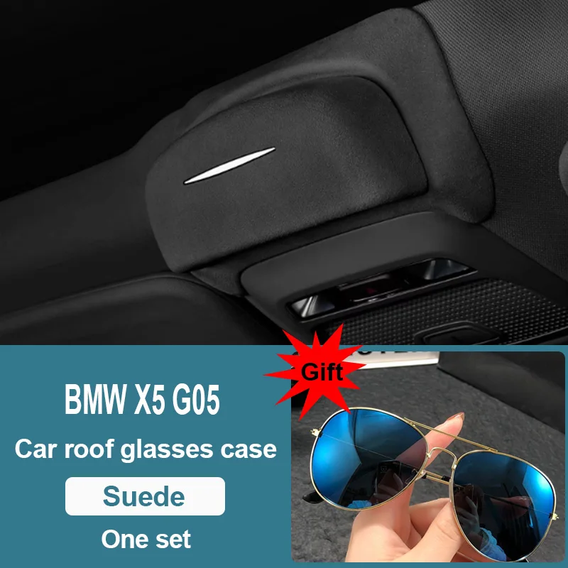 

Для BMW X5 G05 2019-2025 2022 2024, коробка для очков, чехол для очков, держатель для солнцезащитных очков, защитные замшевые очки для хранения, автомобильные аксессуары