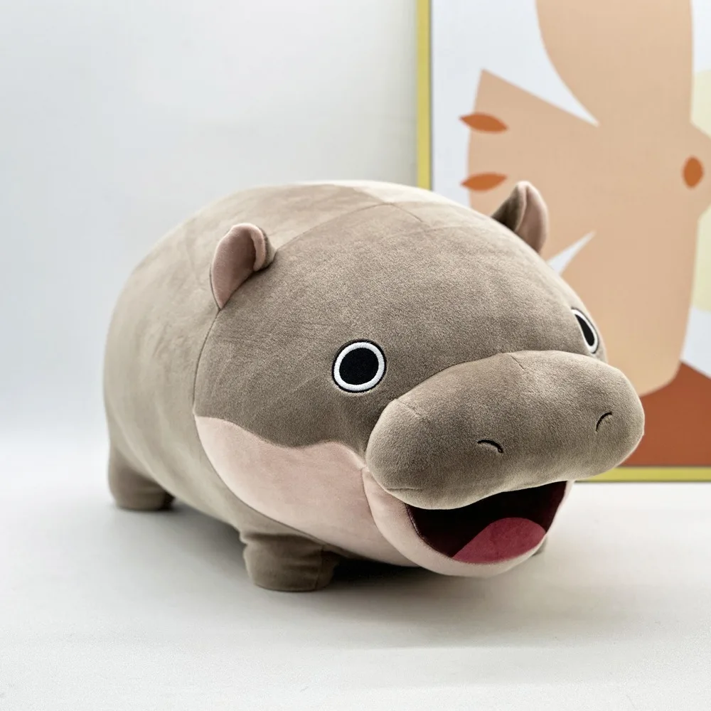 Новые мягкие плюшевые игрушки Moo Deng Kawaii Stuffed Animal Hippo Plush Hugable Pygmy Plushie Toy Домашняя