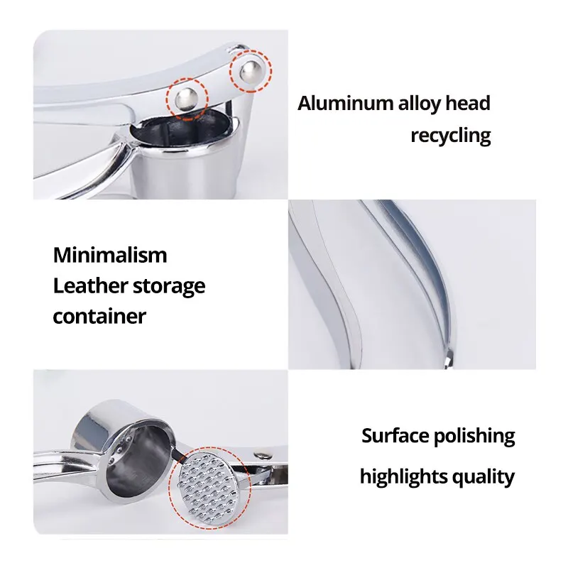 1 шт. серебристая нержавеющая сталь давилка для чеснока кухонный экструдер