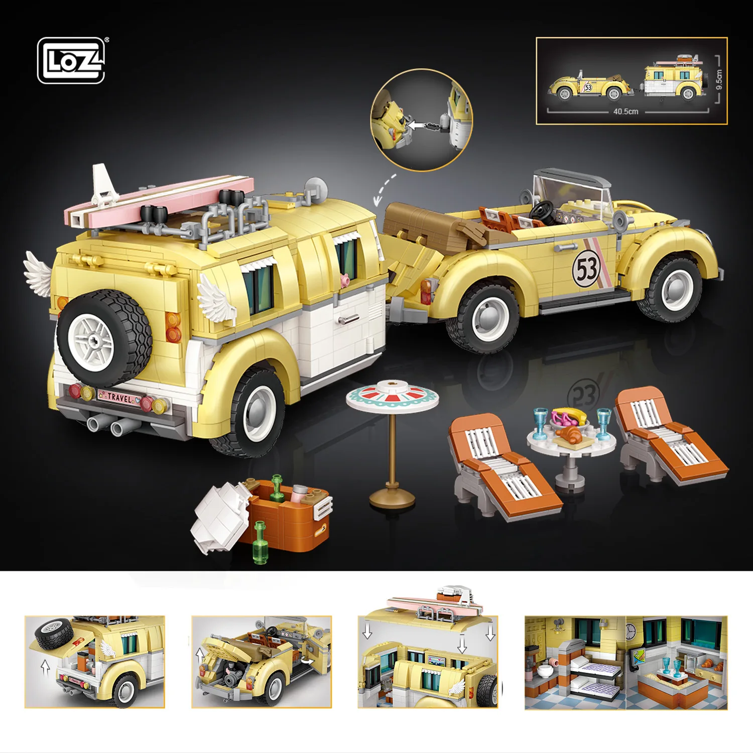 

2228 шт., Детский конструктор MOC Idea LOZ1130