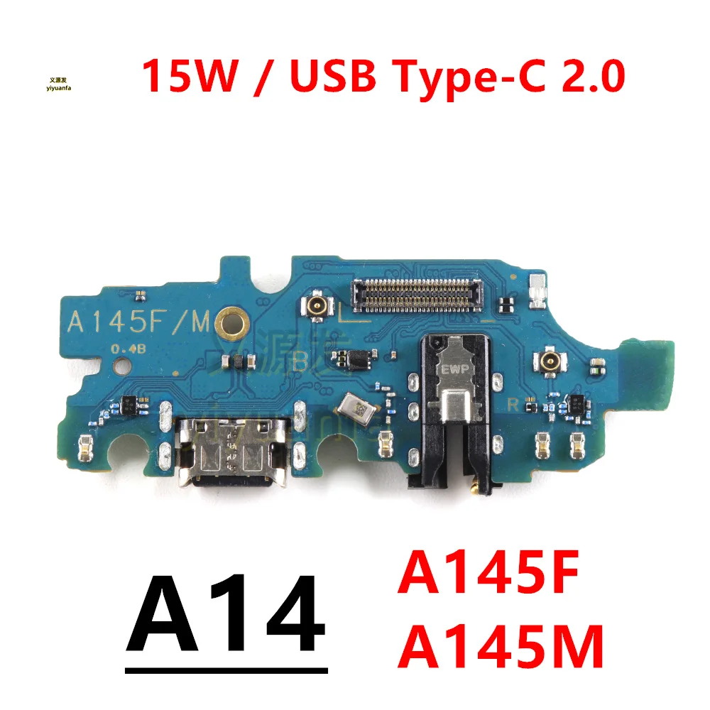 Зарядное устройство Usb Type-C 15 Вт гибкий кабель для Samsung Galaxy A14 SM-A145F A145M модуль платы