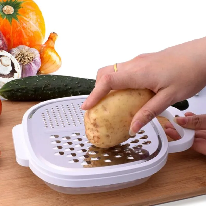 

Square multi-function stainless steel vegetable and fruit household combination planer kitchen tool