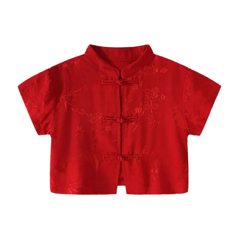 4-цветная высококачественная атласная жаккардовая рубашка Тан для мальчиков и