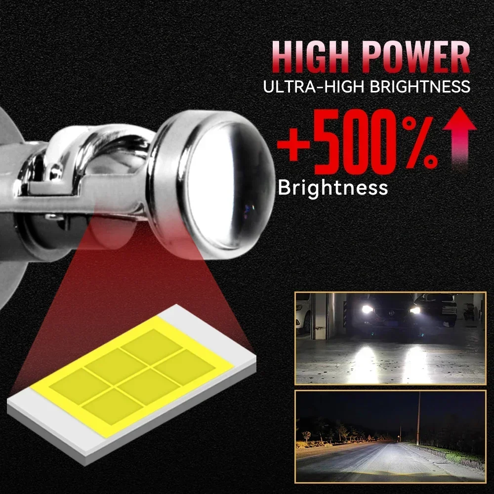 H4 Bi LED Мини-проектор Линза Автомобильная Фара Лампа Canbus Мотоцикл Авто