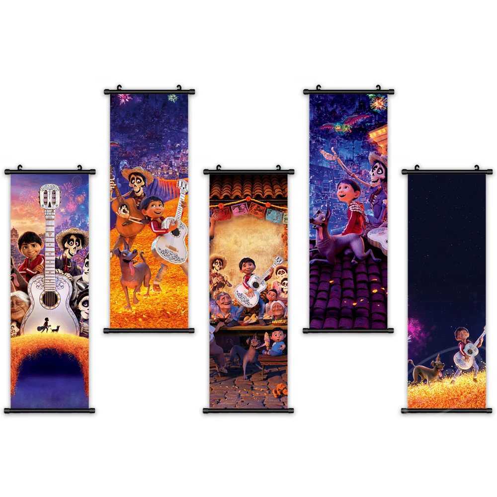 

Canvas Popular Paintings Wall Art HD Print Coco Disney Movie Poster Home Decoration Cartoon Modular Picture For Bedroom No Frame
