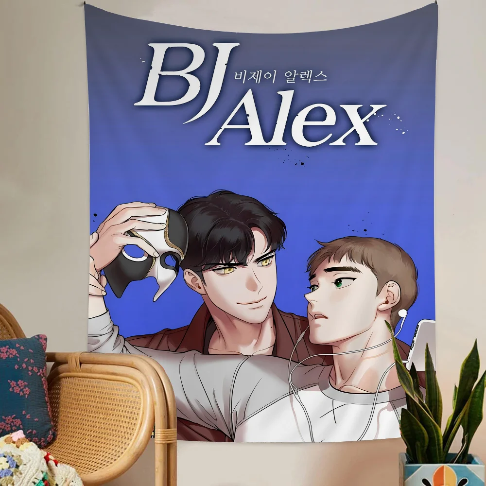 Аниме Bj Алекс красочный гобелен настенный богемный Мандала настенные листы