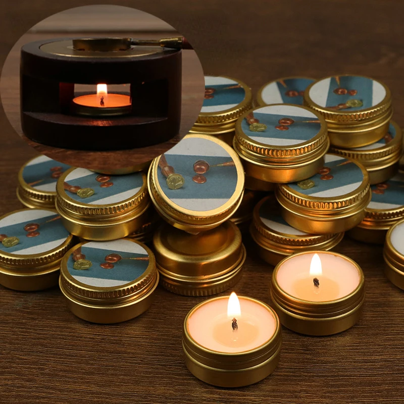 

5pcs Fire Lacquer Candle Aromatherapy Wax Aluminum Boxed Fire Lacquer Stove Special Seal Sealing Wax