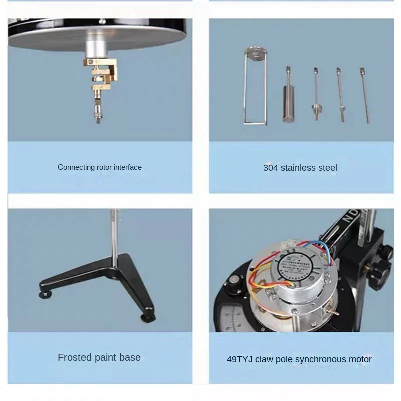 Портативный тестер вискозиметра Ndj-1 ротационный вискозиметр с 1-4 # шпинделя 110/220 В