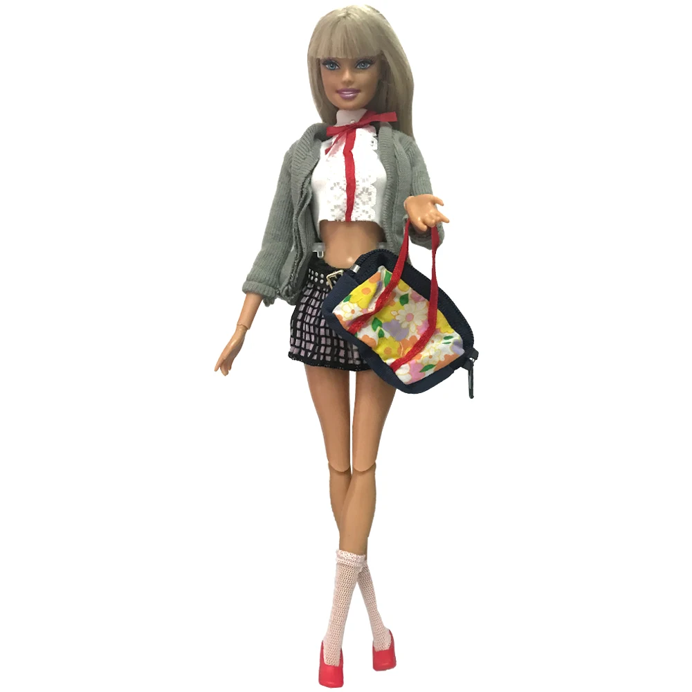 Комплект школьной формы NK 5 предметов/комплект модное пальто + сумка обувь носки