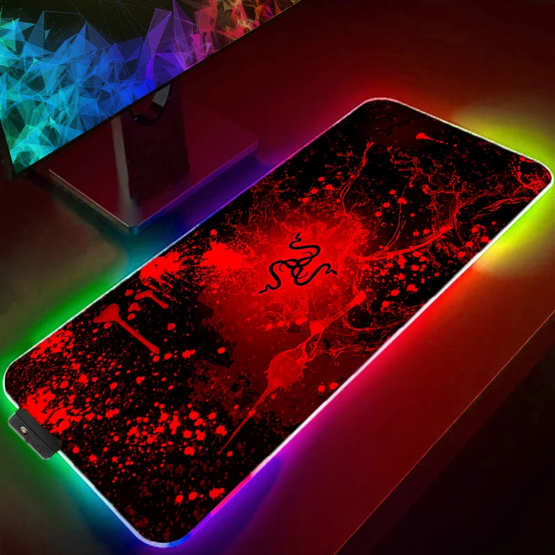

Игровой коврик для мыши RAZER Rgb, компьютерный коврик, Настольный коврик, коврик для клавиатуры, игровые настольные коврики для ПК, игровой Нас...