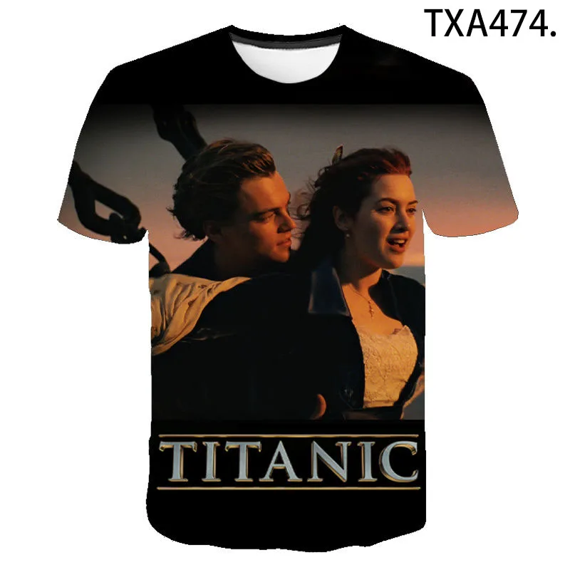 

New Summer Titanic Printed 3D T-shirt Men Women Children Summer Cool Tee Tops Male Streetwear Cool T Shirt Boy girl Kids